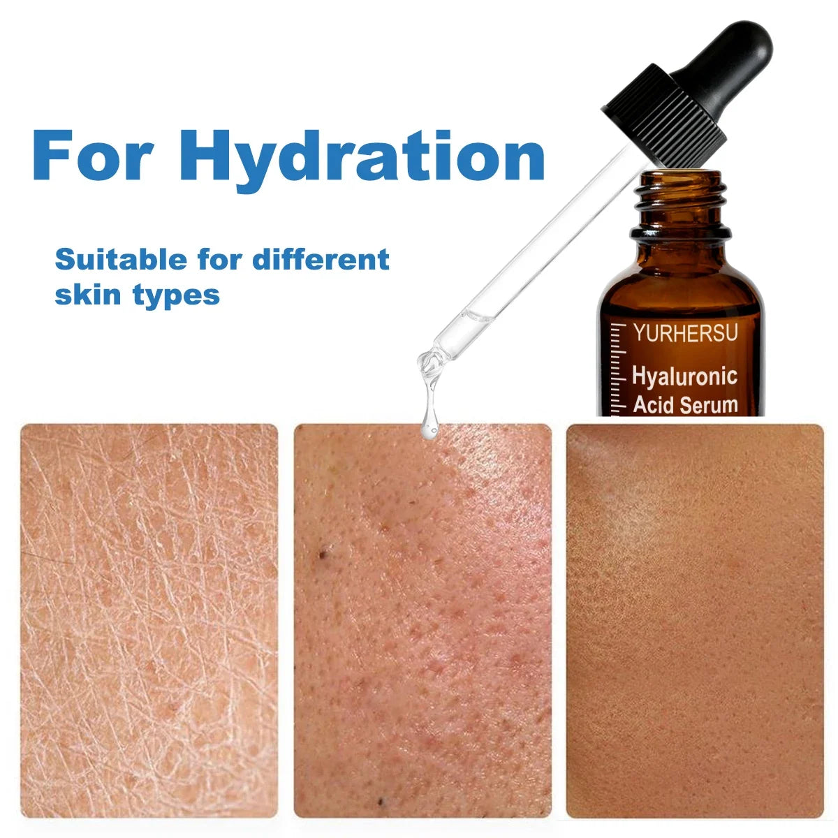 3.0% Hyaluronic Acid Serum 1oz, Deep Hydration for Face, Anti Wrinkle, Plumping &amp; Firming, Dry Skin Care, Vegan