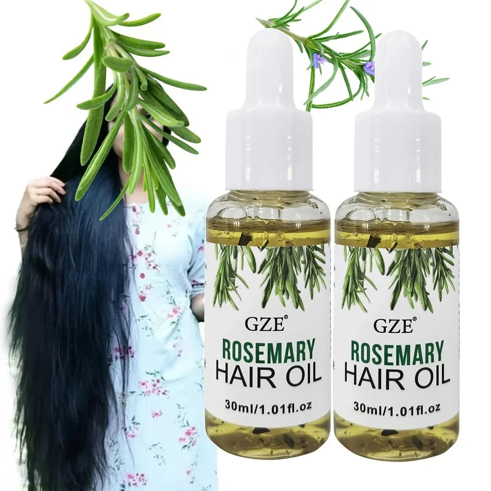 GZE Rosemary Oil For Hair Rosemary Scalp Hair Oil, All Type &amp; Texture | Straight, Waves &amp; Chemically Hairs Strengthens