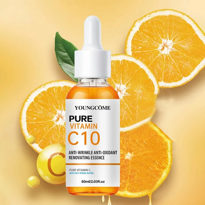 Vitamin C Facial Essence Hyaluronic Acid Dark Skin Brighten Serum Fade Fine Lines Moisturizing Repair Dull Serum Face Skin Care