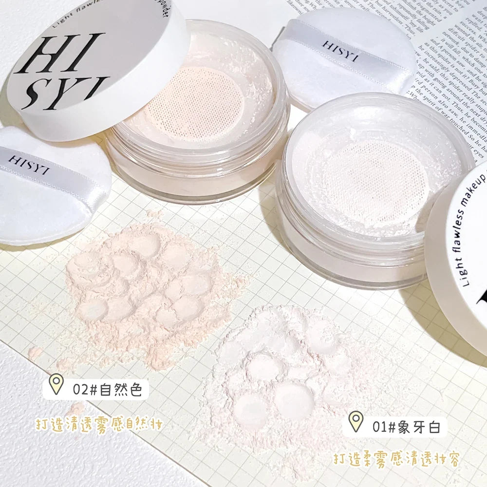 Light Air Loose Powder Transparent White Long lasting matte finish makeup Oil Control Cover flour cosmetics Korea