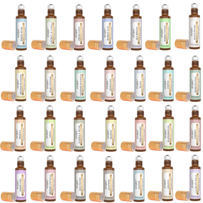 EUQEE 10ml Fragrance Oil Roll-On Long Lasting Scent La Vie Est Belle CHANCE Jadore Cotton Strawberry Mango for Men and Women