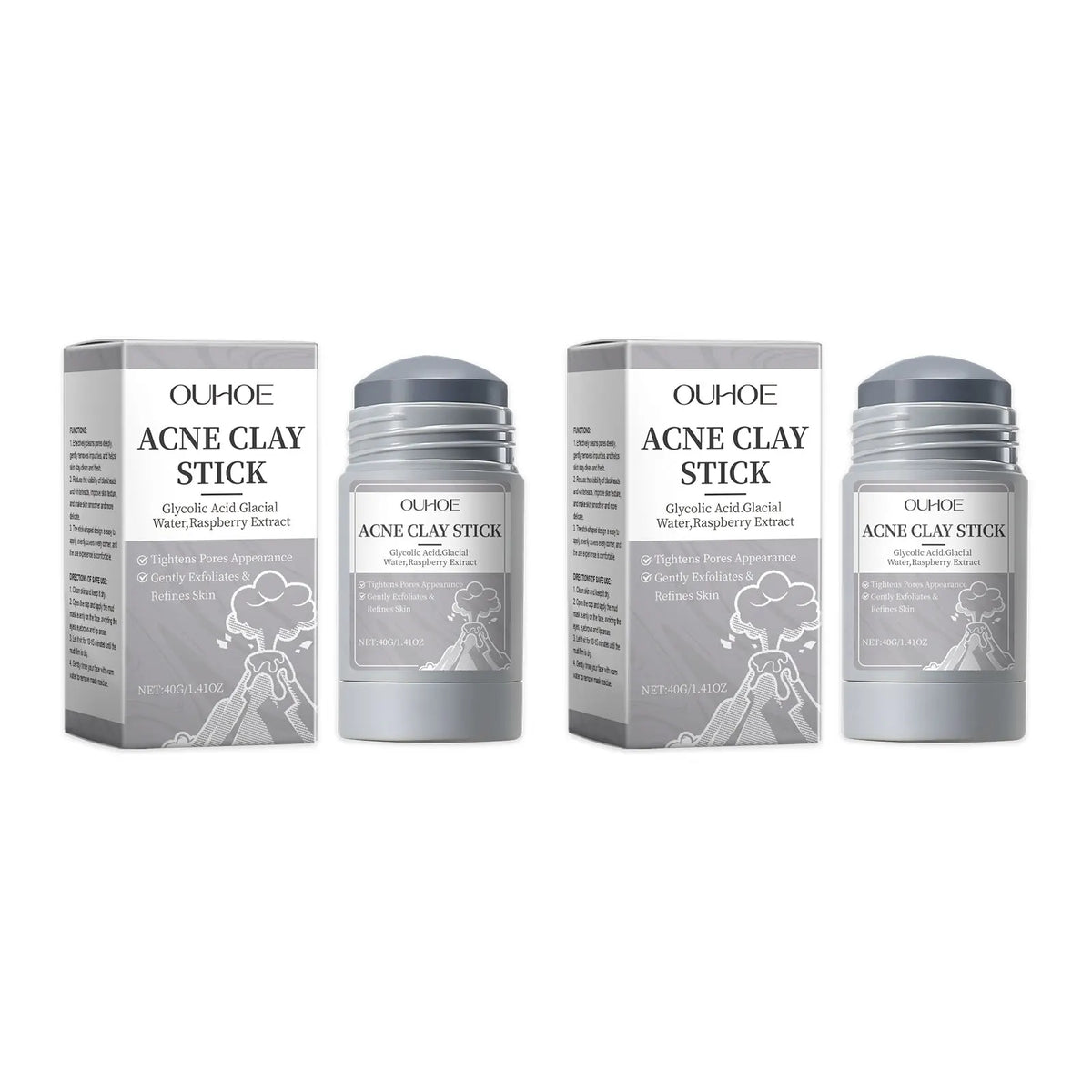 Pore Cleaning Clay Mask Mud Shrinking Pores Moisturizer Hydrating Exfoliating Oil Control Blackhead Pimple Acne Treatment Mask