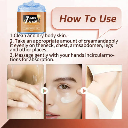 60g Moisturizing Massage Cream-Tightening Lifting with Curcumin and Plant Extracts for Big Belly and Loose Skin Care,Arm&amp;Legs Cream