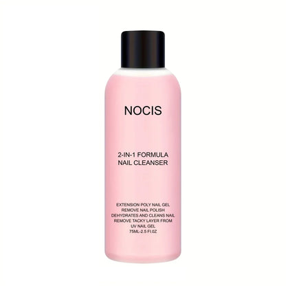 2in 1 Gel Cleanser for Nails &amp; Polish Remover, Professional Slip Solution for Poly Gel Nails for &amp; LED Gel, Anti-Stick Formula,