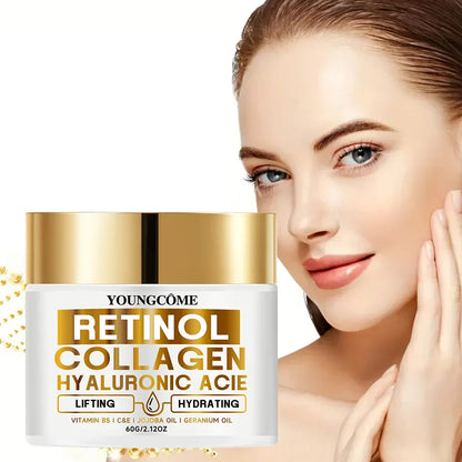Retinol Face Cream Moisturizing Wrinkle Remover Collagen Hyaluronic Acid Creams Skin Care Cosmetic for Women&amp;Men
