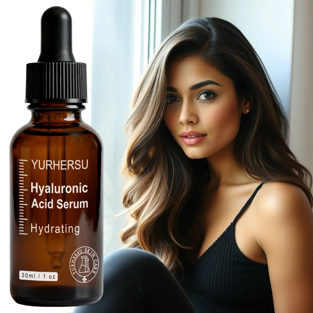 3.0% Hyaluronic Acid Serum 1oz, Deep Hydration for Face, Anti Wrinkle, Plumping &amp; Firming, Dry Skin Care, Vegan