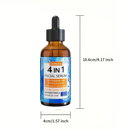 ENVISHA 4 In 1 Face Serum Hyaluronic Acid Niacinamide Vitamin Anti-Aging Anti-wrinkle Deep Moisturizing Firming Skin Care