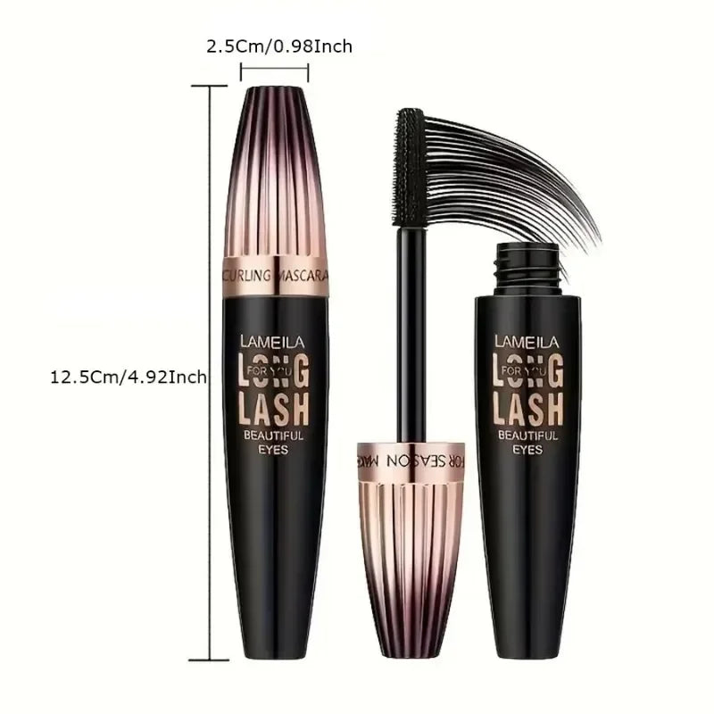 Waterproof 4D Mascara Thick Long Smudge-proof Plump Encrypted Long-lasting Curling Large Eye Makeup Makeup Tools