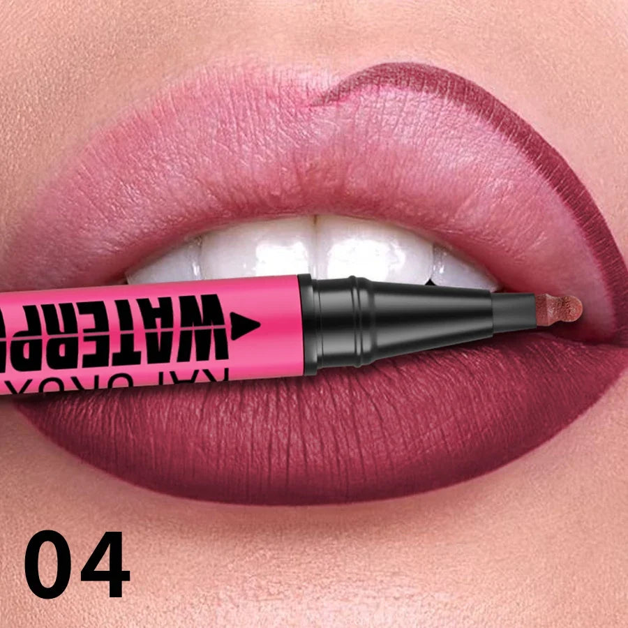 1PC Liquid Matte12-Color Lipliner Pencil Waterproof Plumping Stain Lipstick Natural Lip Liner Outline Lips Contour Makeup