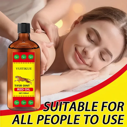YUITIKUE Tifer Oint Red Oil 100ml - Tiger Formula for Muscle &amp; Joint Massage, Sport &amp; Daily Use, for All