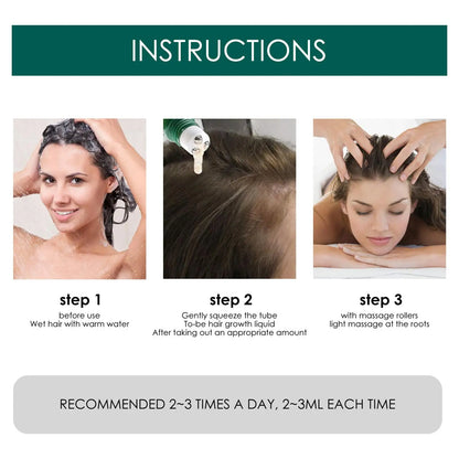 Anti-Hair Loss Serum Thinning Balding Treatment Oil Strengthen Hair Roots For Scalp Health Care Essence 20/30ml