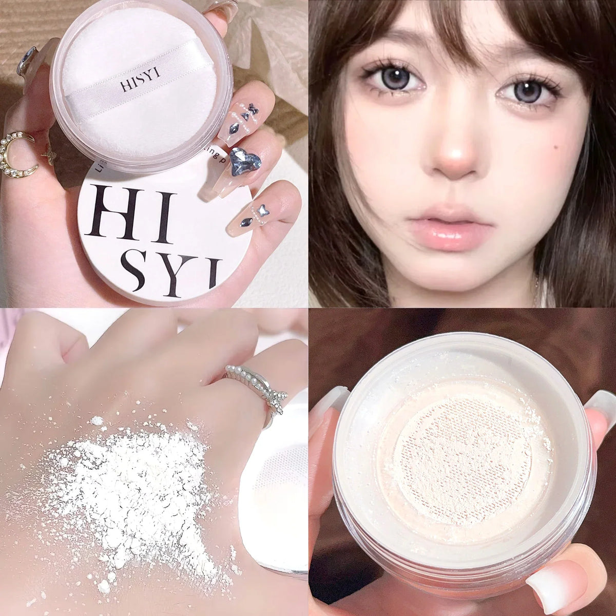 Light Air Loose Powder Transparent White Long lasting matte finish makeup Oil Control Cover flour cosmetics Korea