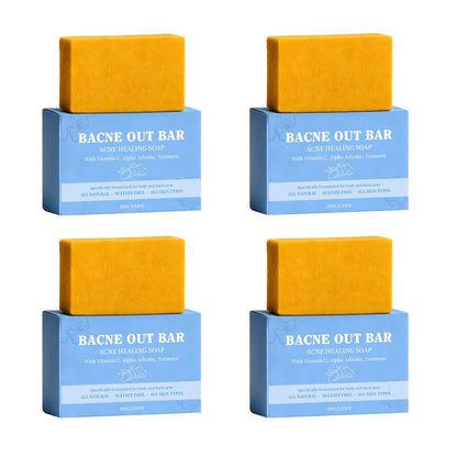 Body Cleansing Soap Moisturizing Brightening for Back Acne Free Natural Body Wash Bar Deep Clean Removes Odors Smooth Skin 100g