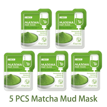 Purifying Clay Facial Mask in Pouch,For Acne, Oily &amp; Combination Skin, Deep Cleansing, Detoxifying, Skin Care, Face Mud Mask 5g