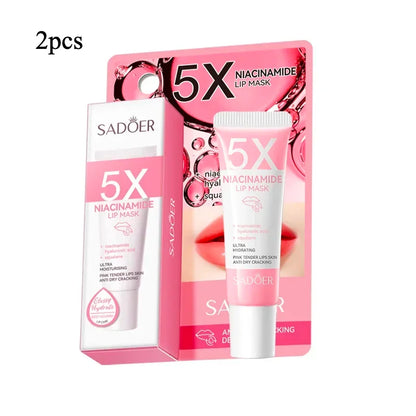 5X Niacinamide Plumping Lip Mask – Intense Hydration &amp; Anti-Dryness for Soft, Pink Lips | Care Chapped Lips Overnig 10g/pc