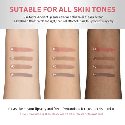 Lip Liner Pencil Peel Off Lip Stain Tattoo Long Wearing Matte Waterproof Smudge Proof Transfer Proof Lip Cosmetic For All Day
