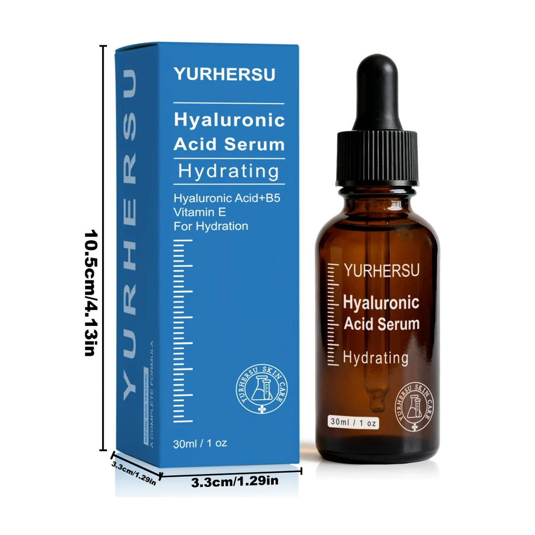 3.0% Hyaluronic Acid Serum 1oz, Deep Hydration for Face, Anti Wrinkle, Plumping &amp; Firming, Dry Skin Care, Vegan
