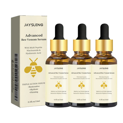 Jaysuing Bee Venom Serum Tighten Lightens Fine Lines Repair Dullness Moisturizing Firming Facial Skin Essence Brightening Skin