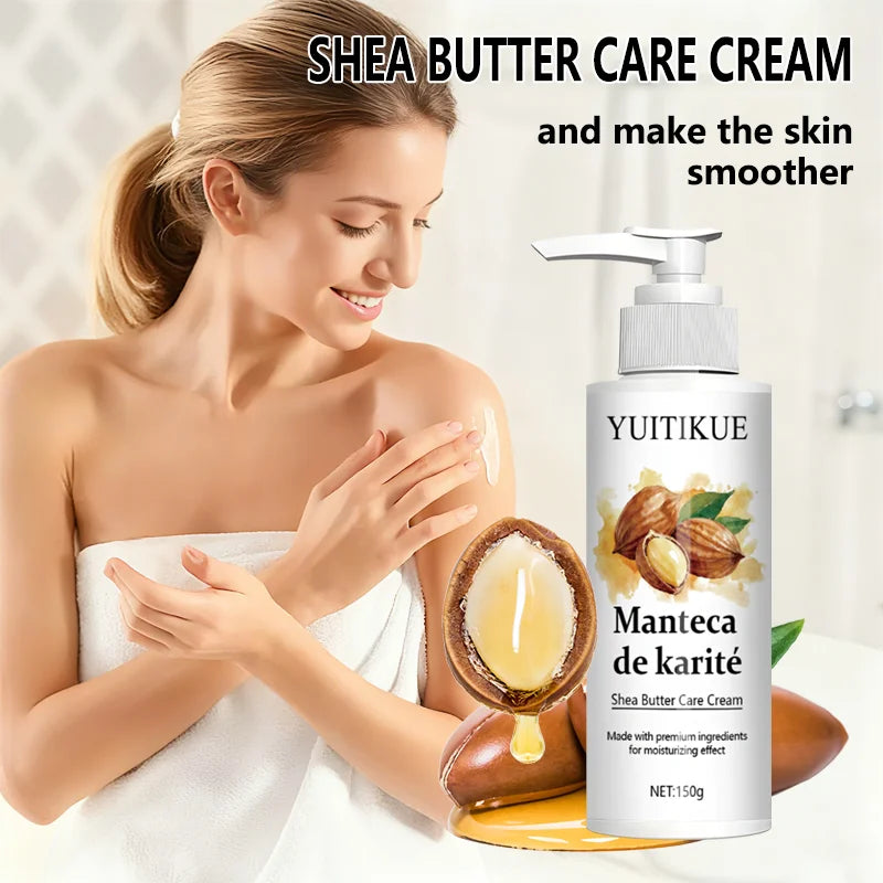 YUITIKUE Shea Butter Body Lotion 150g - Firming &amp; Moisturizing, Non-Greasy Fast Absorption, for Smooth &amp; Soft Skin