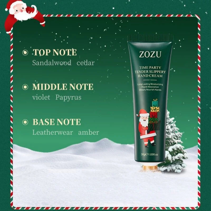 Christmas Gift Box 5-Piece Hand Cream Set, Creamy Texture, Moisturizing Travel-Sized Pack, Durable and Nourishing, Whitening and Smoothing, Women&