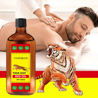 YUITIKUE Tifer Oint Red Oil 100ml - Tiger Formula for Muscle &amp; Joint Massage, Sport &amp; Daily Use, for All