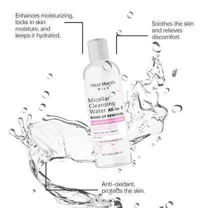 Micellar Water Deep Makeup Remover Cleaning Pores Soft Hydrating Refresh Moisturizing Eyes Lips Facial Cleanser Liquid Skin Care