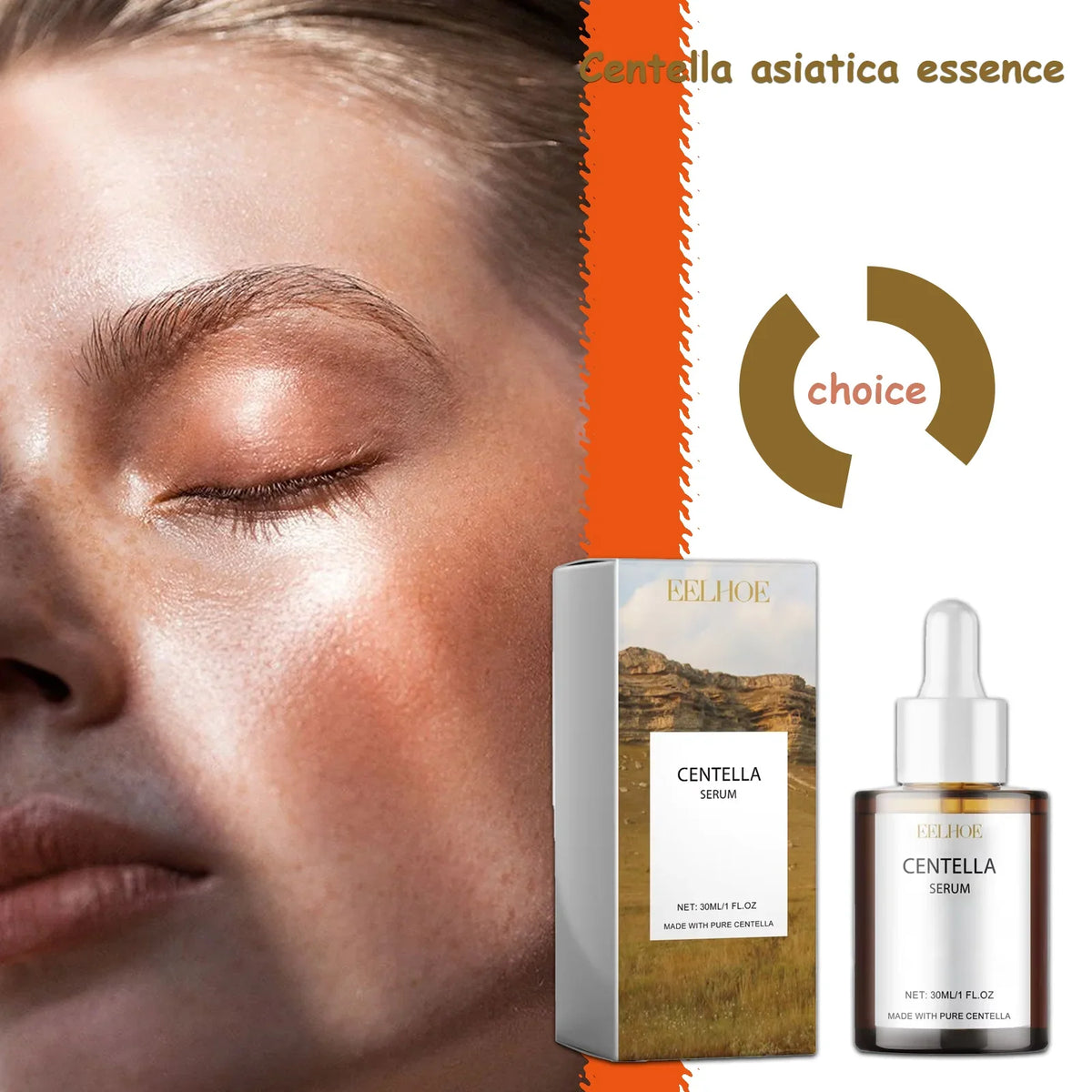 Centella Asiatica Skin Serum - Deep Moisturize &amp; Replenish Care Essence Improve Skin Health Relieve Dry &amp; Discomfort