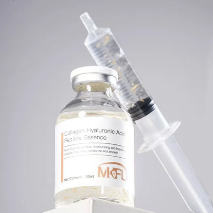 Korean Collagen Silk Peptide Hydrating Ampoule Serum, Intensive Lifting &amp; Elasticity Boost Skin Care for Dry &amp; Dull Skin