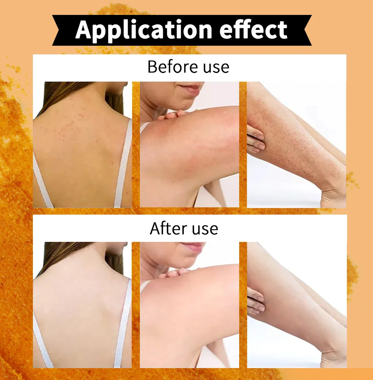 Natural Turmeric Scrub, For Face &amp; Body, Brightening, Reduce Acne, Clean And Smooth Skin, Deeply Exfoliates, 250g/8.8 oz