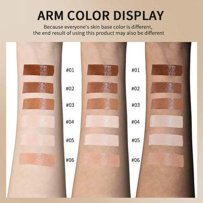 Skin Tint Foundation Stick Eraser Concealer Foundation Stick Serum Boosted Smooth Plumper Hight Coverage Travel Bronze Foundatio