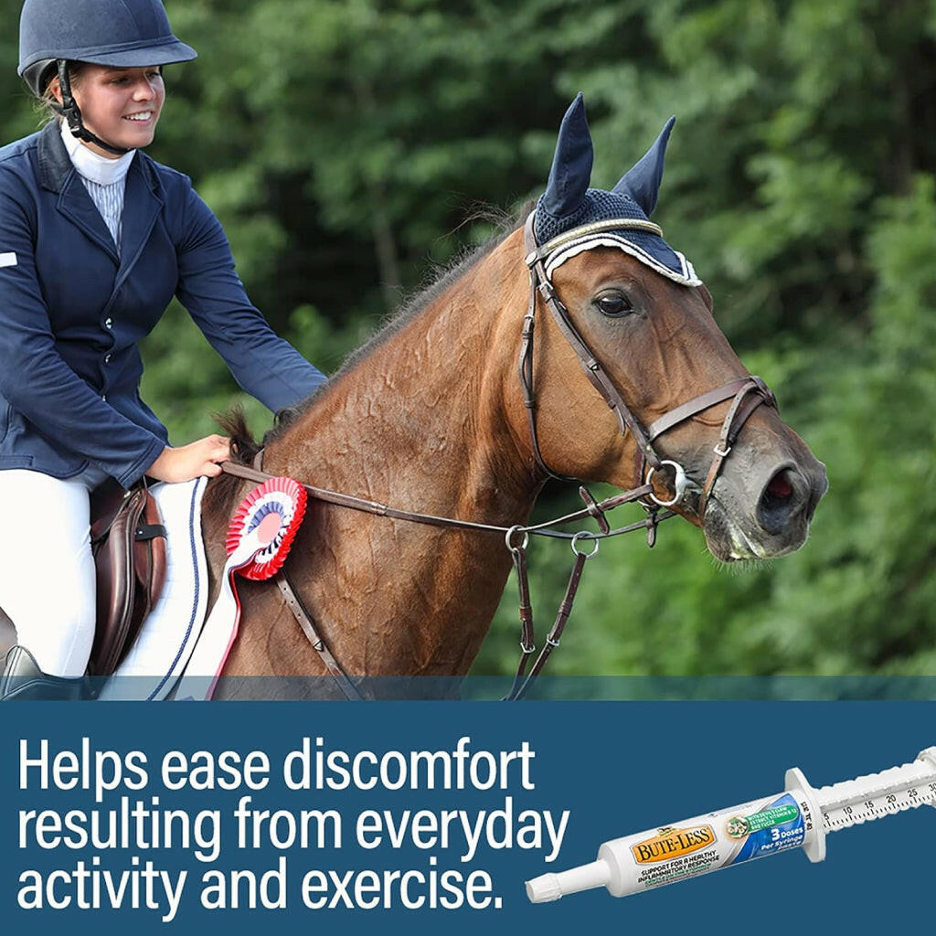 Absorbine Bute-Less Comfort &amp; Recovery Supplement Paste for Horses (3 doses)