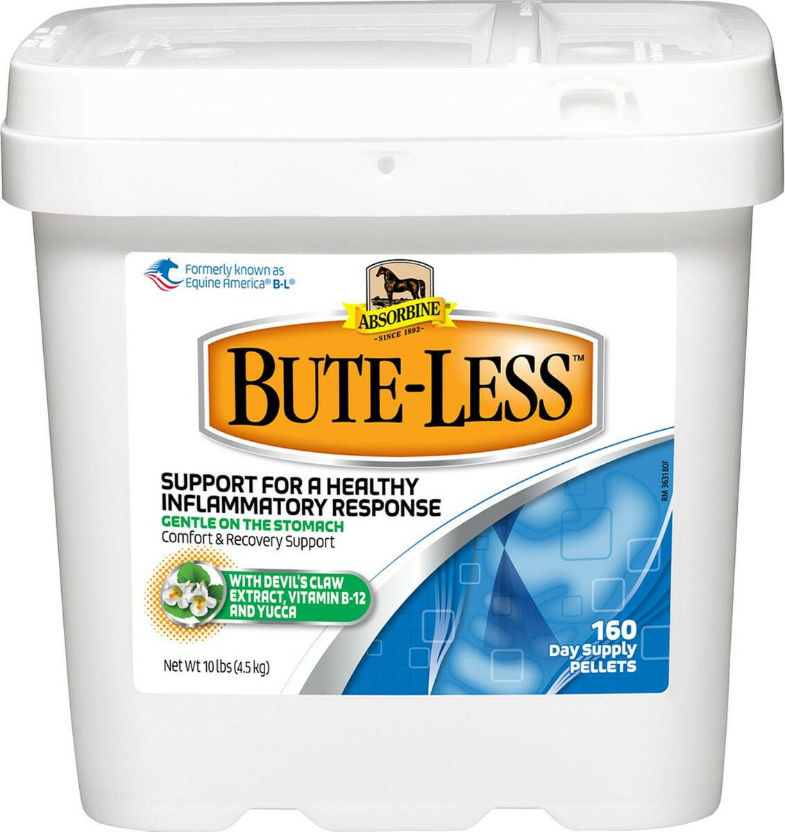 Absorbine Bute-Less Pellets Comfort &amp; Recovery Supplement for Horses