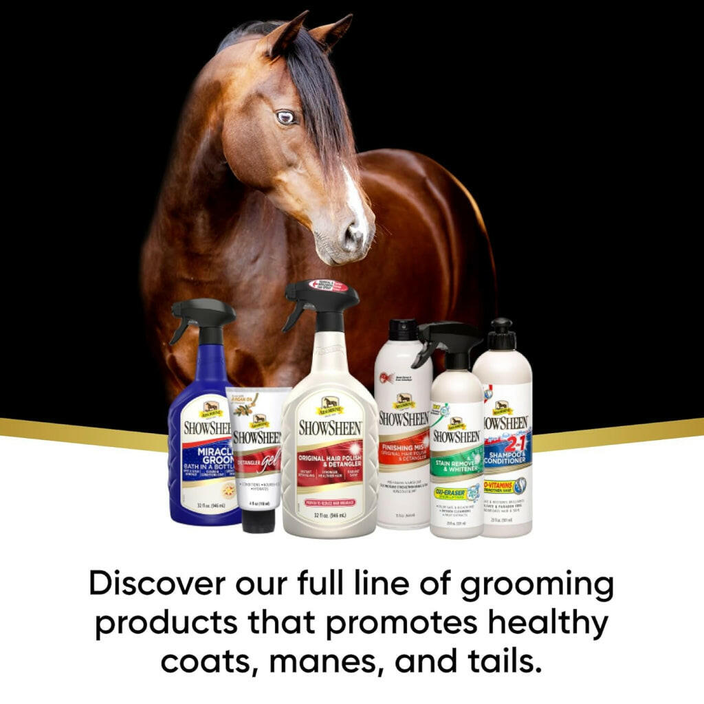 Absorbine Showsheen Stain Remover &amp; Whitener Spray for Horses (20 oz)