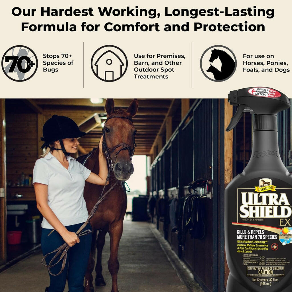 Absorbine Ultrashield EX Insecticide &amp; Repellent Spray for Horses &amp; Dogs