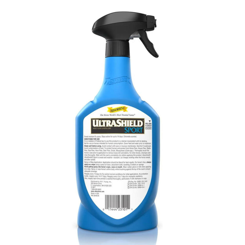 Absorbine Ultrashield Sport Sweat Resistant Insecticide &amp; Repellent for Horses