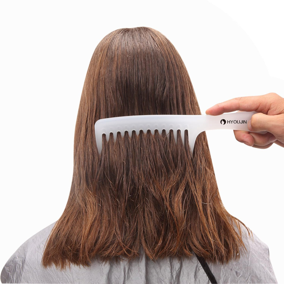 Large Wide Tooth Comb Detangling for Curly,Wet,Dry Hair,White | Smooth Teeth Hair Comb for Women,Men,Shower,Detangler Brush for Reduce Hair Loss and Dandruff &amp; Headache-Minimal Breakages