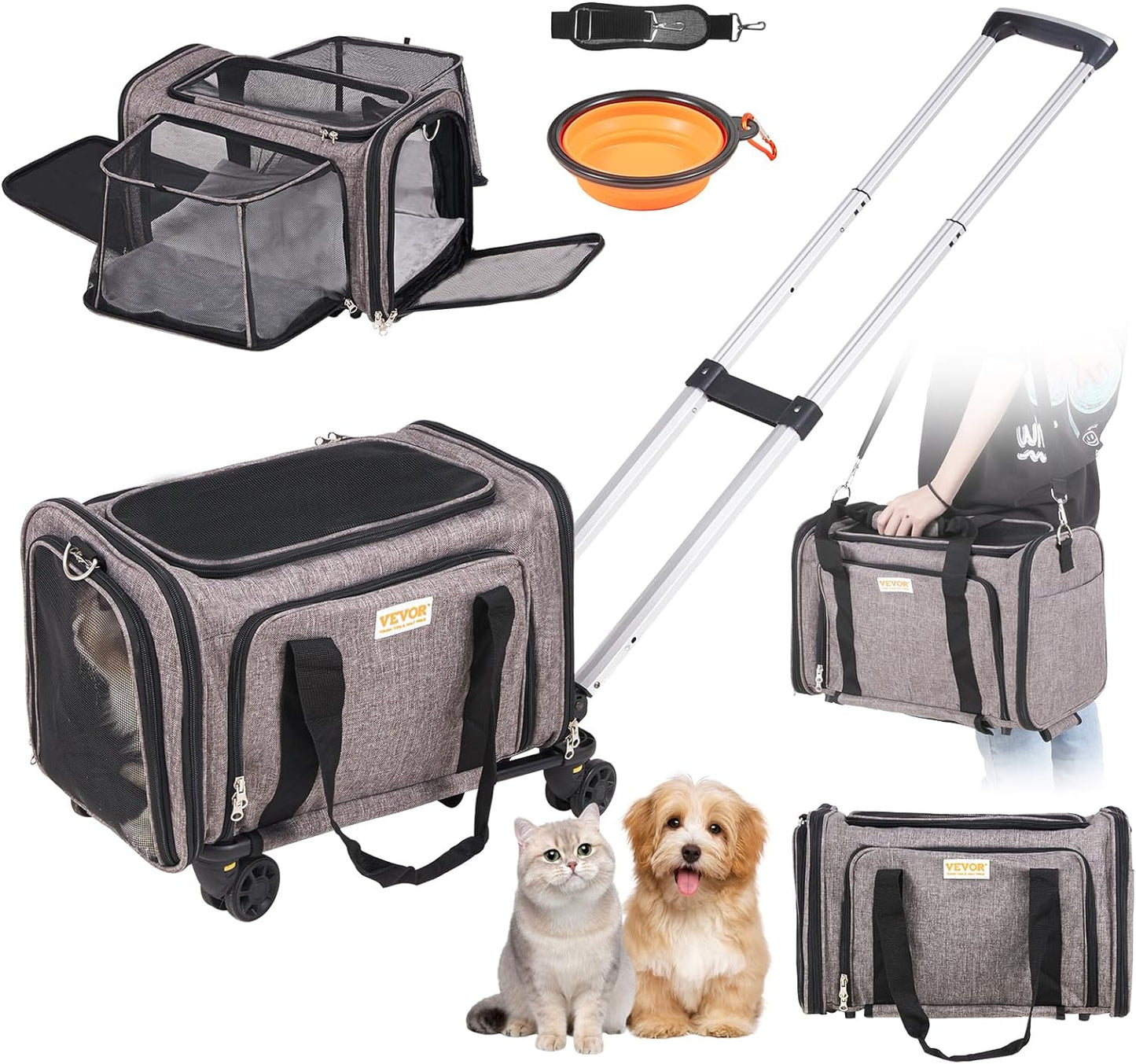 Cat Carrier with Wheels