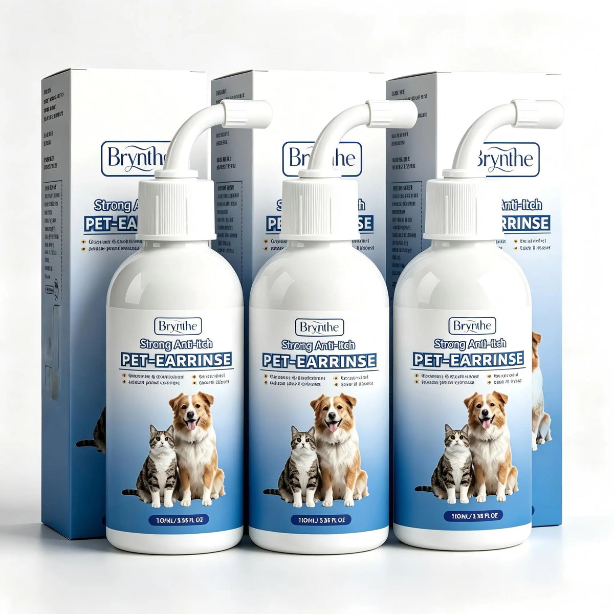 Gentle Pet Ear Wash | Odor-Free Cleaning for Dogs &amp; Cats