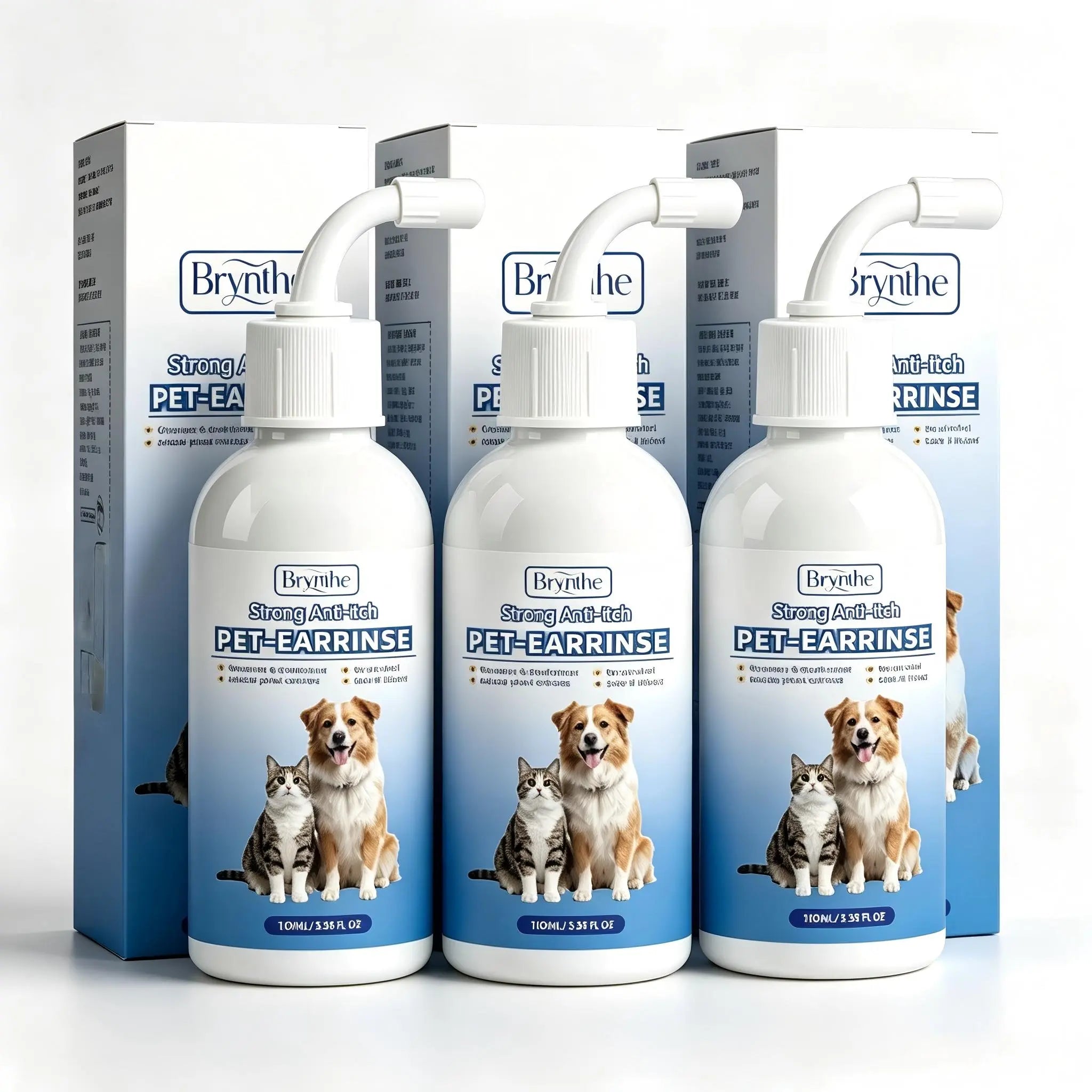Gentle Pet Ear Wash | Odor-Free Cleaning for Dogs &amp; Cats