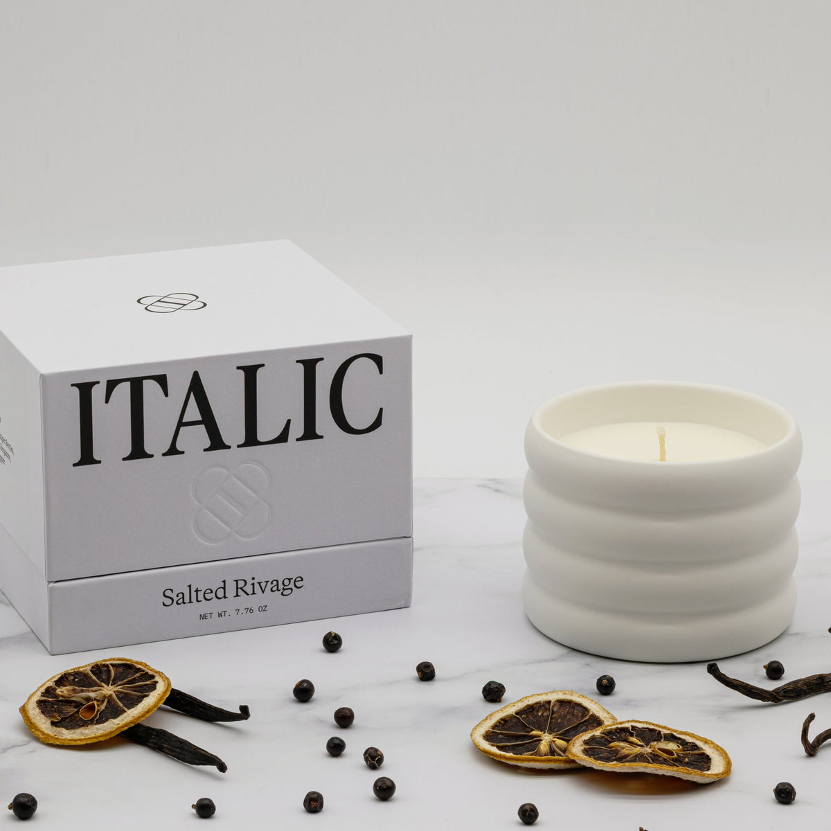 Soy Wax Ceramic Candle &amp; Wick Trimmer Set