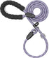 Durable Slip Lead Dog Leash with Padded Handle and Highly Reflective Threads, No Pull Dog Training Leash, (3/8" X 6 FT, Lavender)