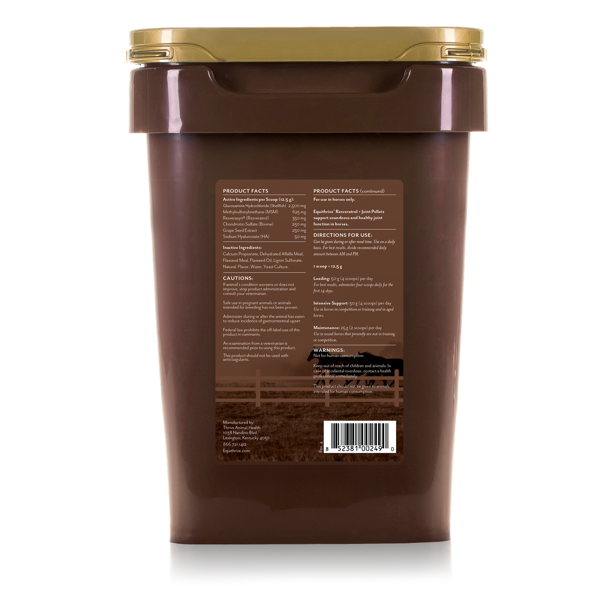 Equithrive Resveratrol + Joint Pellets for Horses