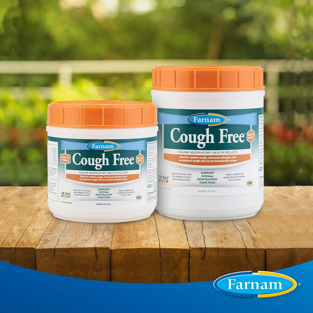 Farnam Cough Free Respiratory Supplement Health Pellets for Horses