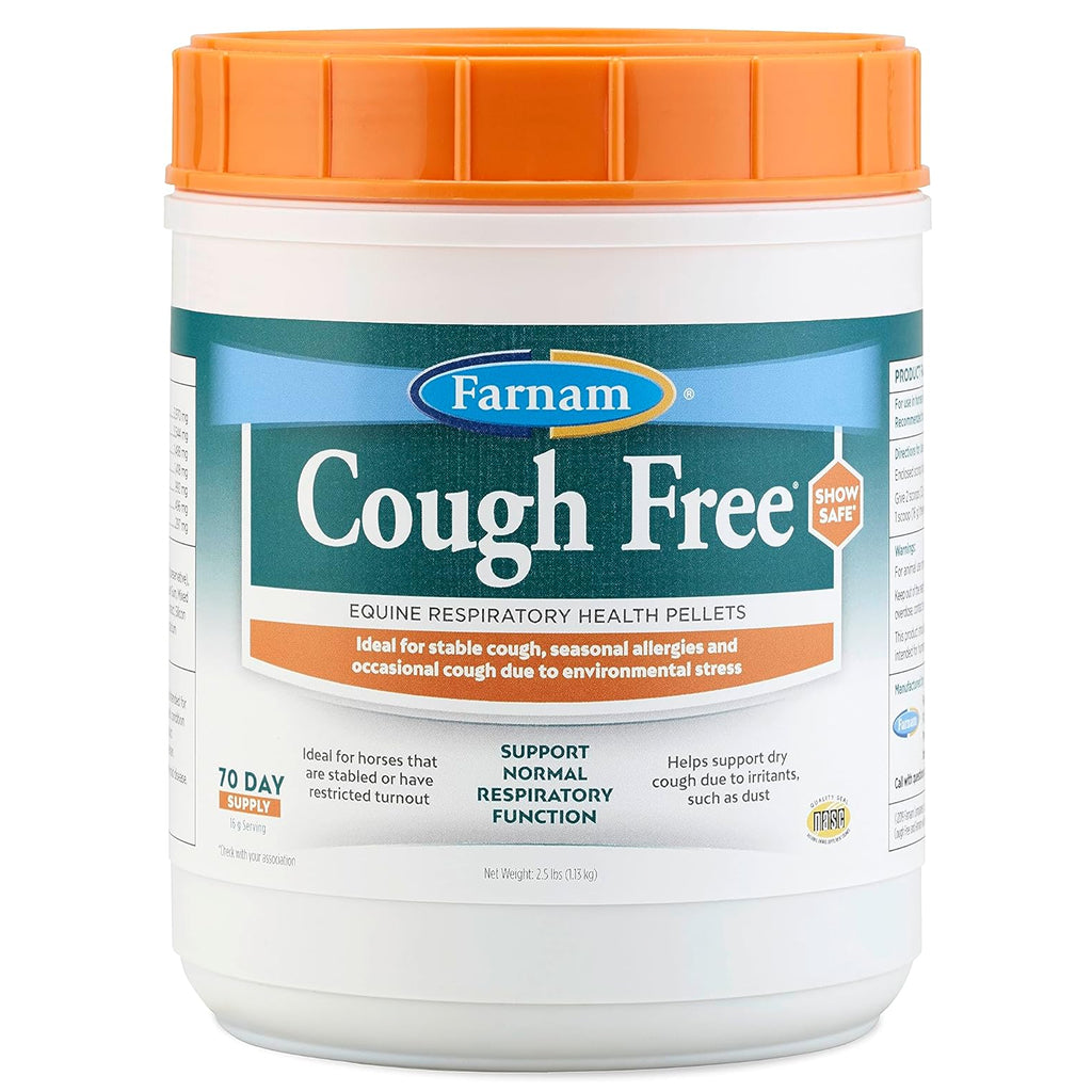 Farnam Cough Free Respiratory Supplement Health Pellets for Horses