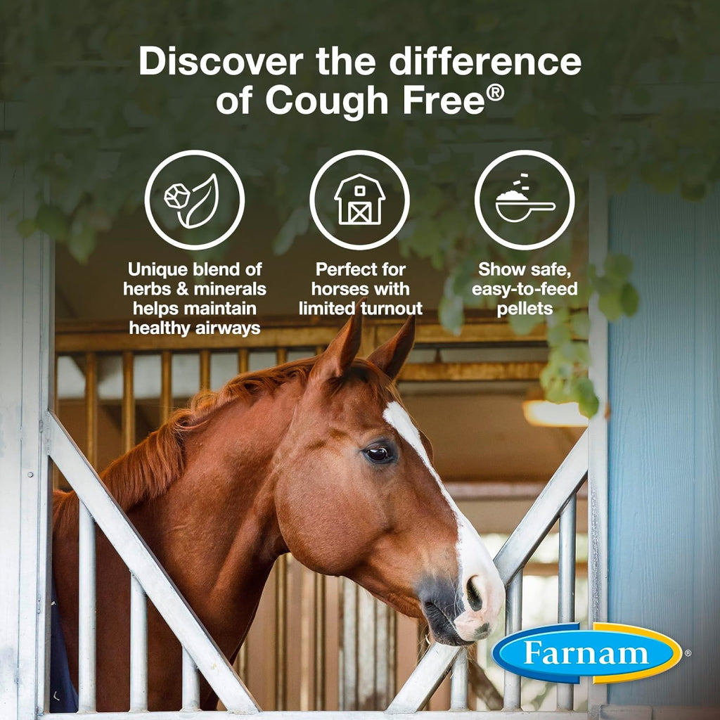 Farnam Cough Free Respiratory Supplement Health Pellets for Horses