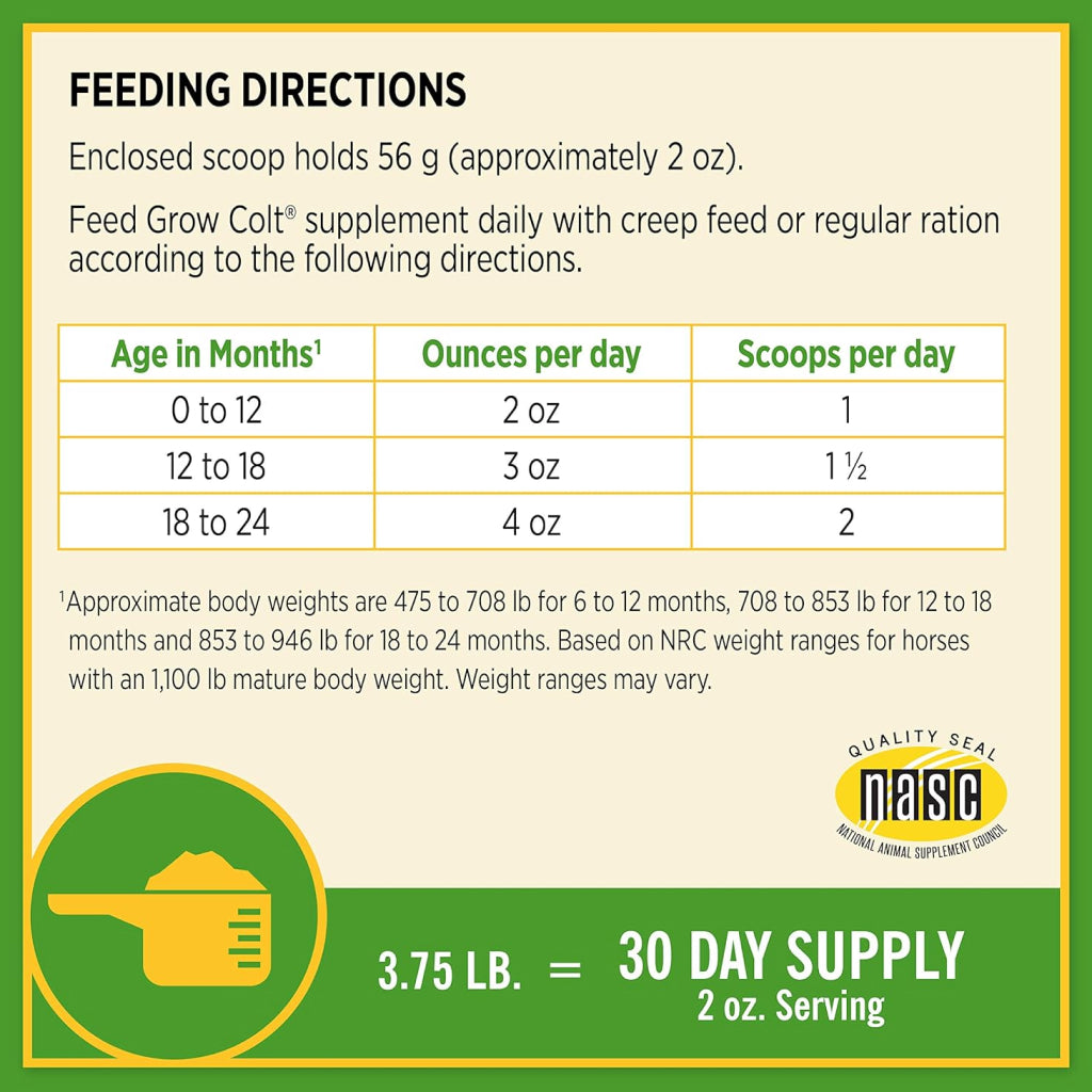 Farnam Grow Colt Growth &amp; Development Horse Supplement
