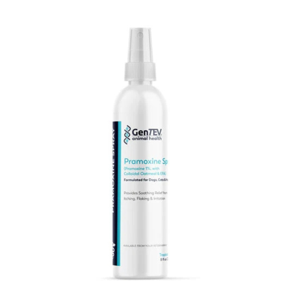 Gentev Pramoxine Spray for Dogs, Cats &amp; Horses, 8 oz