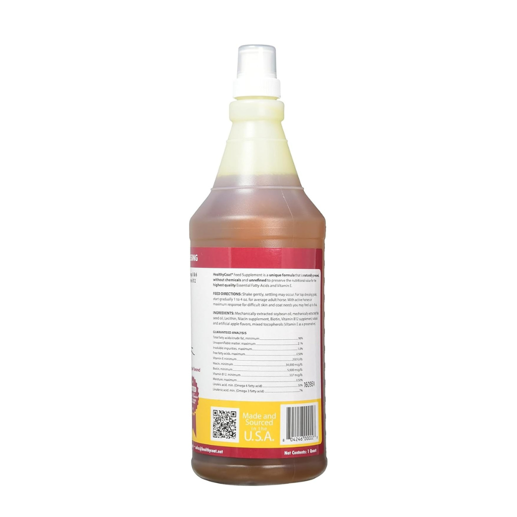 Healthy Coat Apple Flavored Top Coat Multi-Benefit Supplement for Horses
