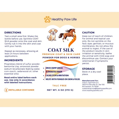 Healthy Paw Life Coat Silk for Dogs &amp; Horses, 6-oz