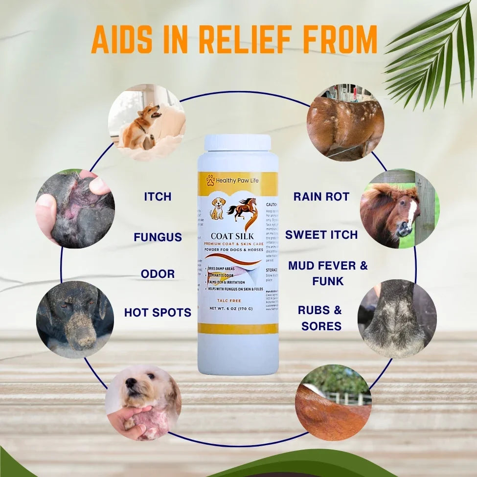 Healthy Paw Life Coat Silk for Dogs &amp; Horses, 6-oz